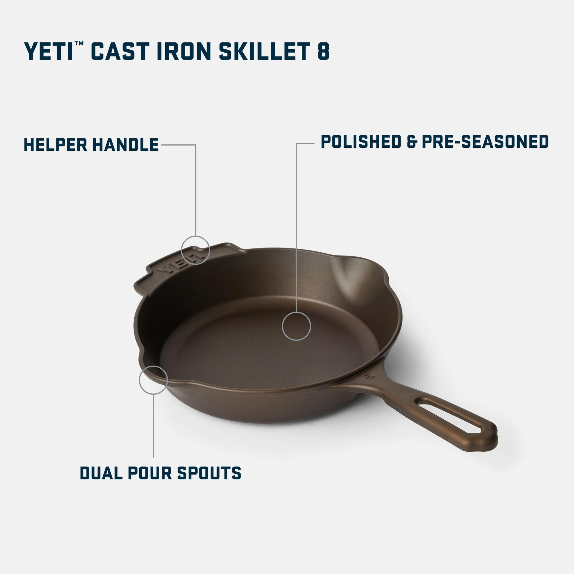 YETI® Cast Iron Skillet 8